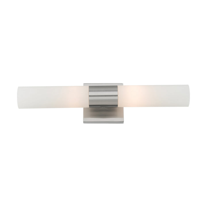 Livex Aero 10102-91 Bath Vanity Light 5 in. wide - Brushed Nickel