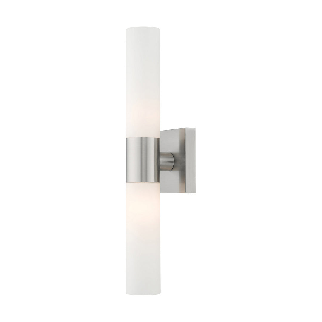 Livex Aero 10102-91 Bath Vanity Light 5 in. wide - Brushed Nickel