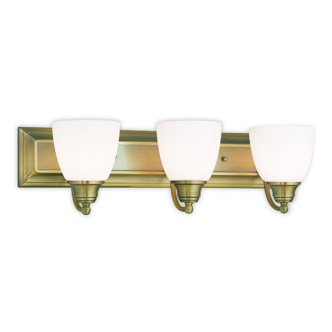 Livex Springfield 10503-01 Bath Vanity Light 24 in. wide - Antique Brass