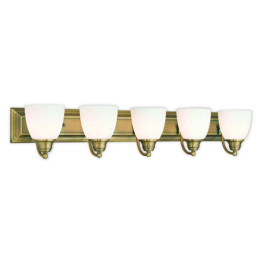 Livex Springfield 10505-01 Bath Vanity Light 36 in. wide - Antique Brass