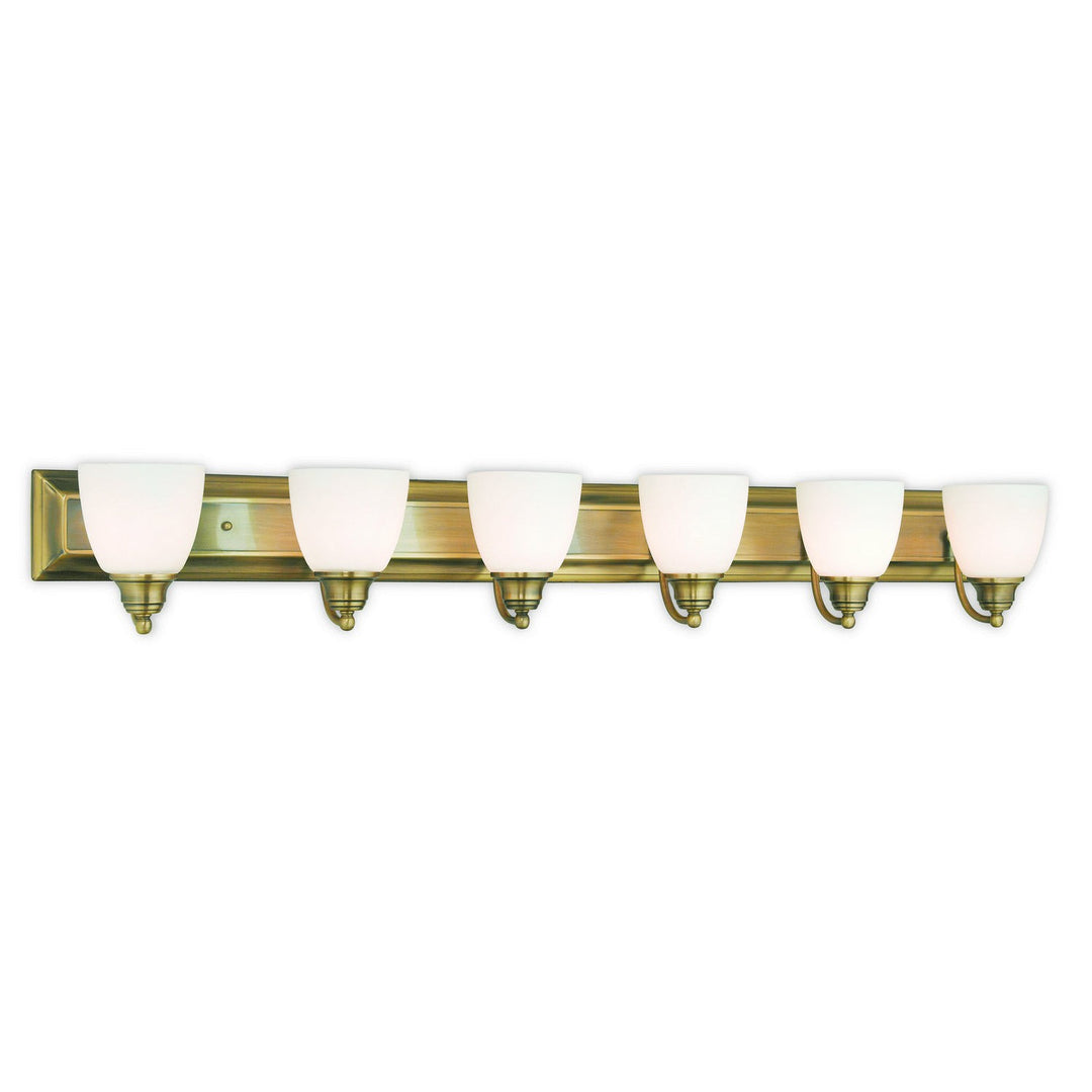 Livex Springfield 10506-01 Bath Vanity Light 48 in. wide - Antique Brass