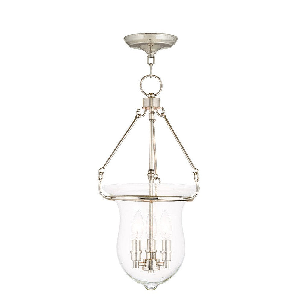 Livex Canterbury 50296-35 Pendant Light - Polished Nickel