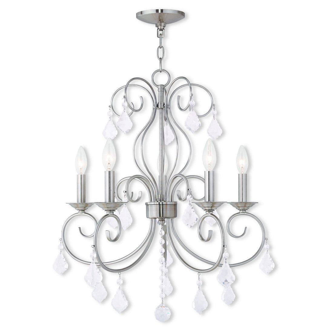 Livex Donatella 50765-91 Chandelier Light - Brushed Nickel