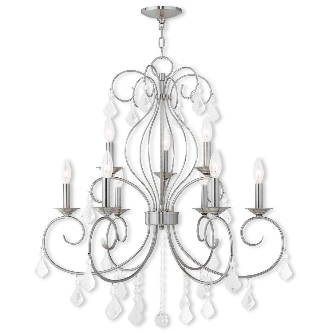 Livex Donatella 50769-91 Chandelier Light - Brushed Nickel