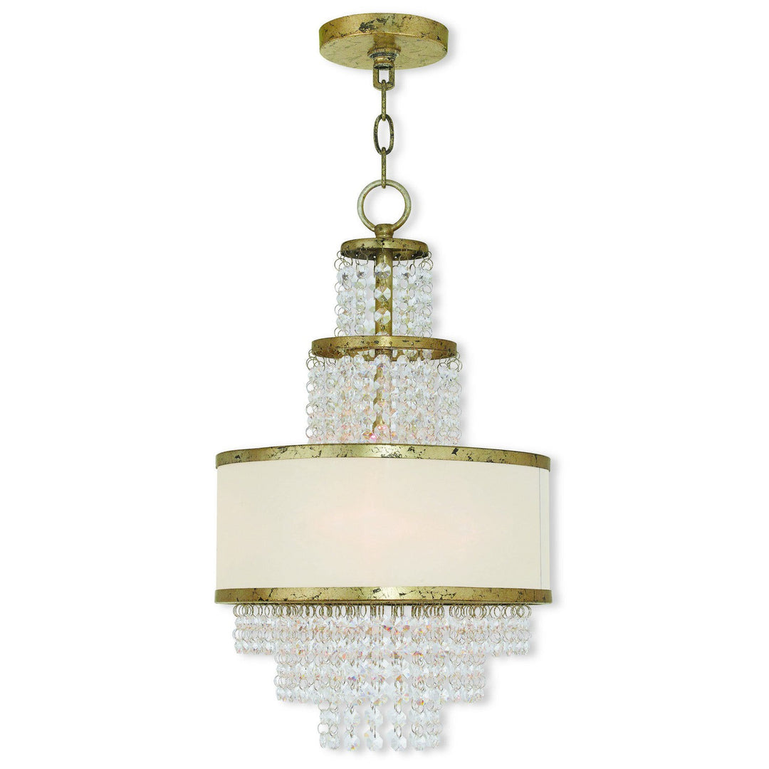 Livex Prescott 50783-28 Chandelier Light - Hand Applied Winter Gold