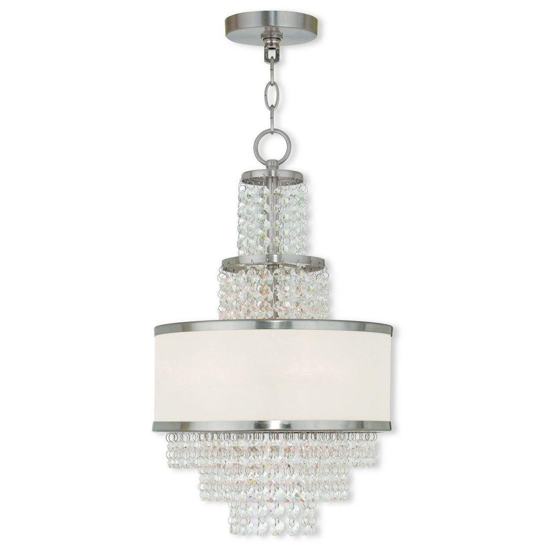 Livex Prescott 50783-91 Chandelier Light - Brushed Nickel