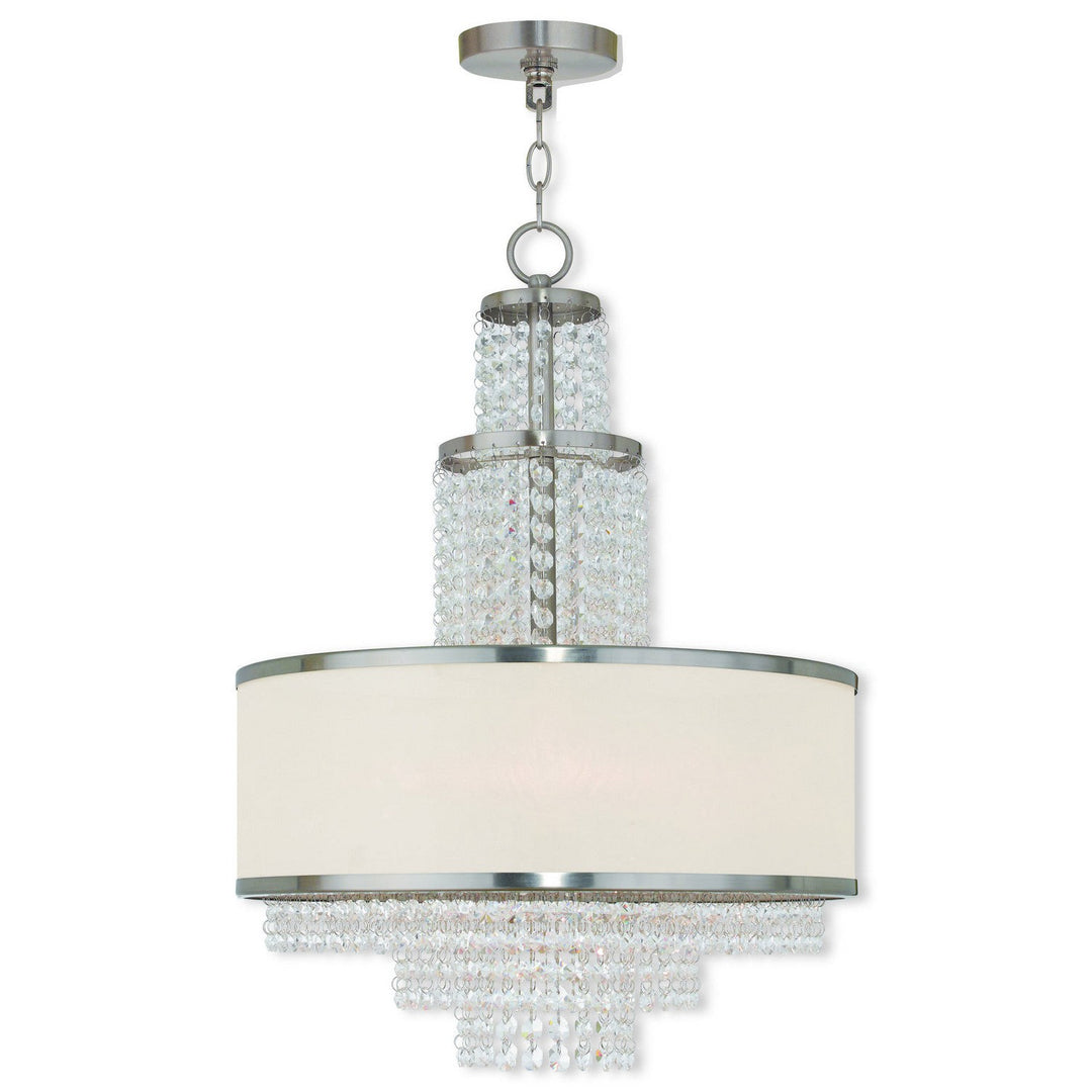 Livex Prescott 50785-91 Chandelier Light - Brushed Nickel