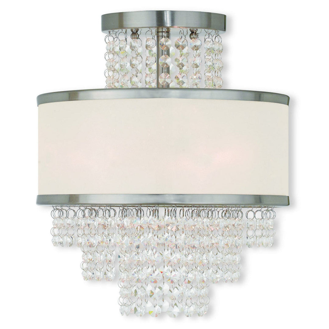 Livex Prescott 50793-91 Ceiling Light - Brushed Nickel