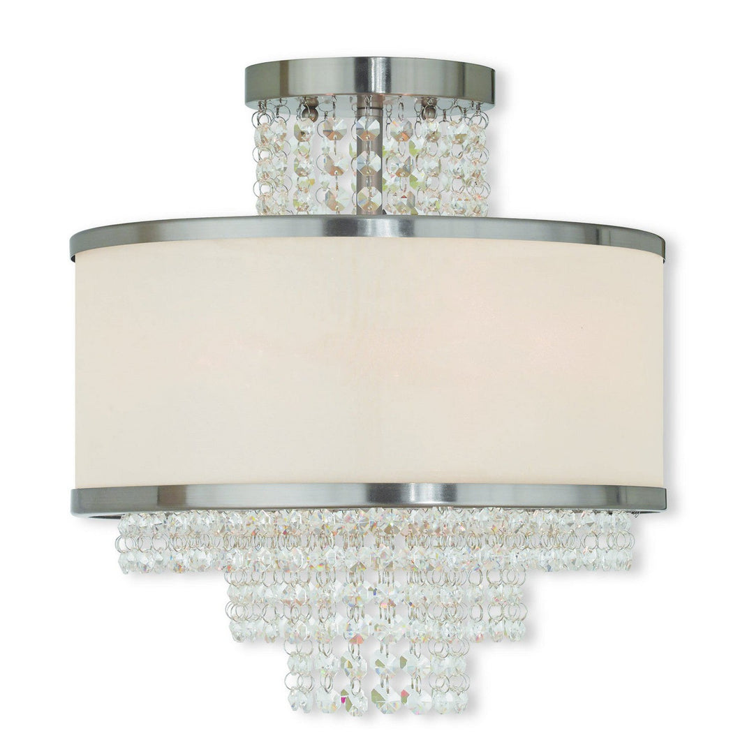 Livex Prescott 50794-91 Ceiling Light - Brushed Nickel