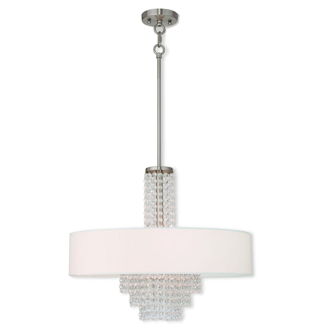 Livex Carlisle 51034-91 Chandelier Light - Brushed Nickel