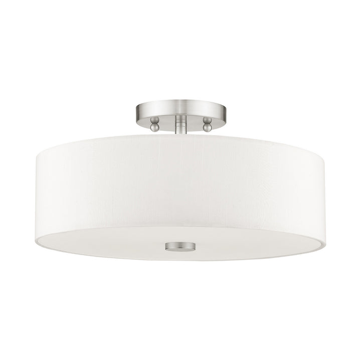 Livex Meridian 51054-91 Ceiling Light - Brushed Nickel