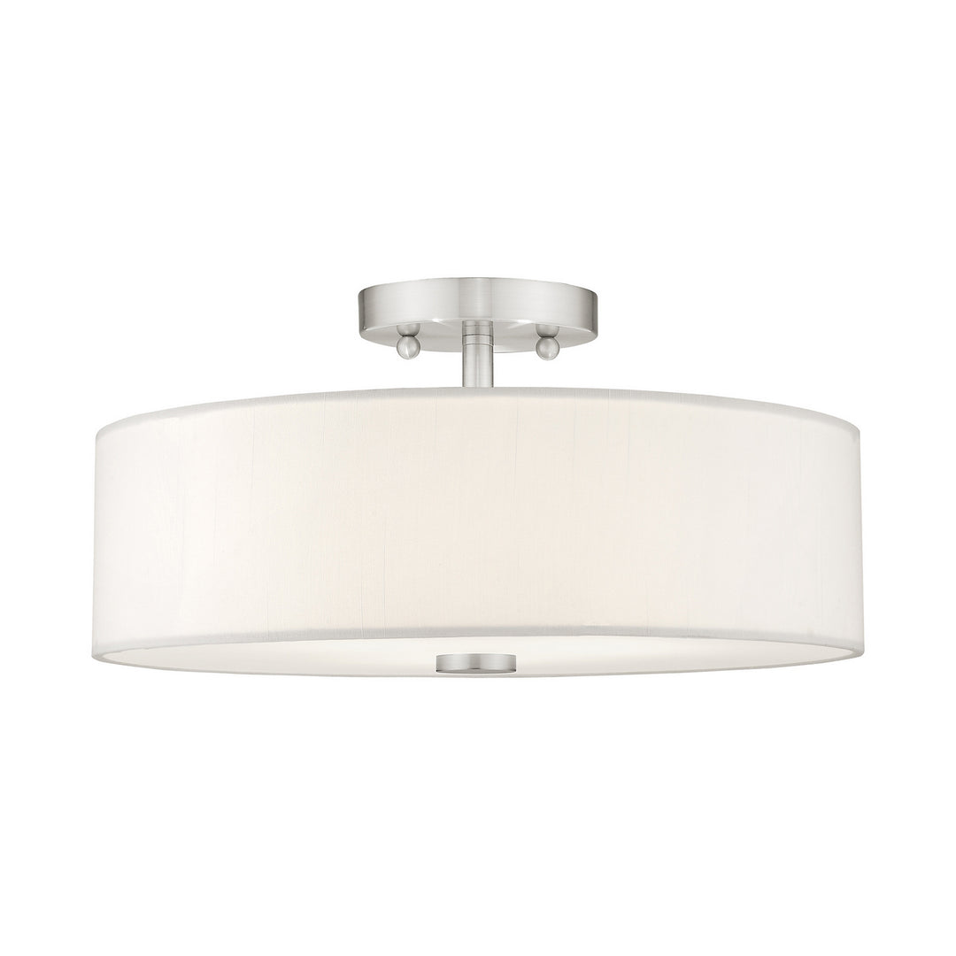 Livex Meridian 51054-91 Ceiling Light - Brushed Nickel