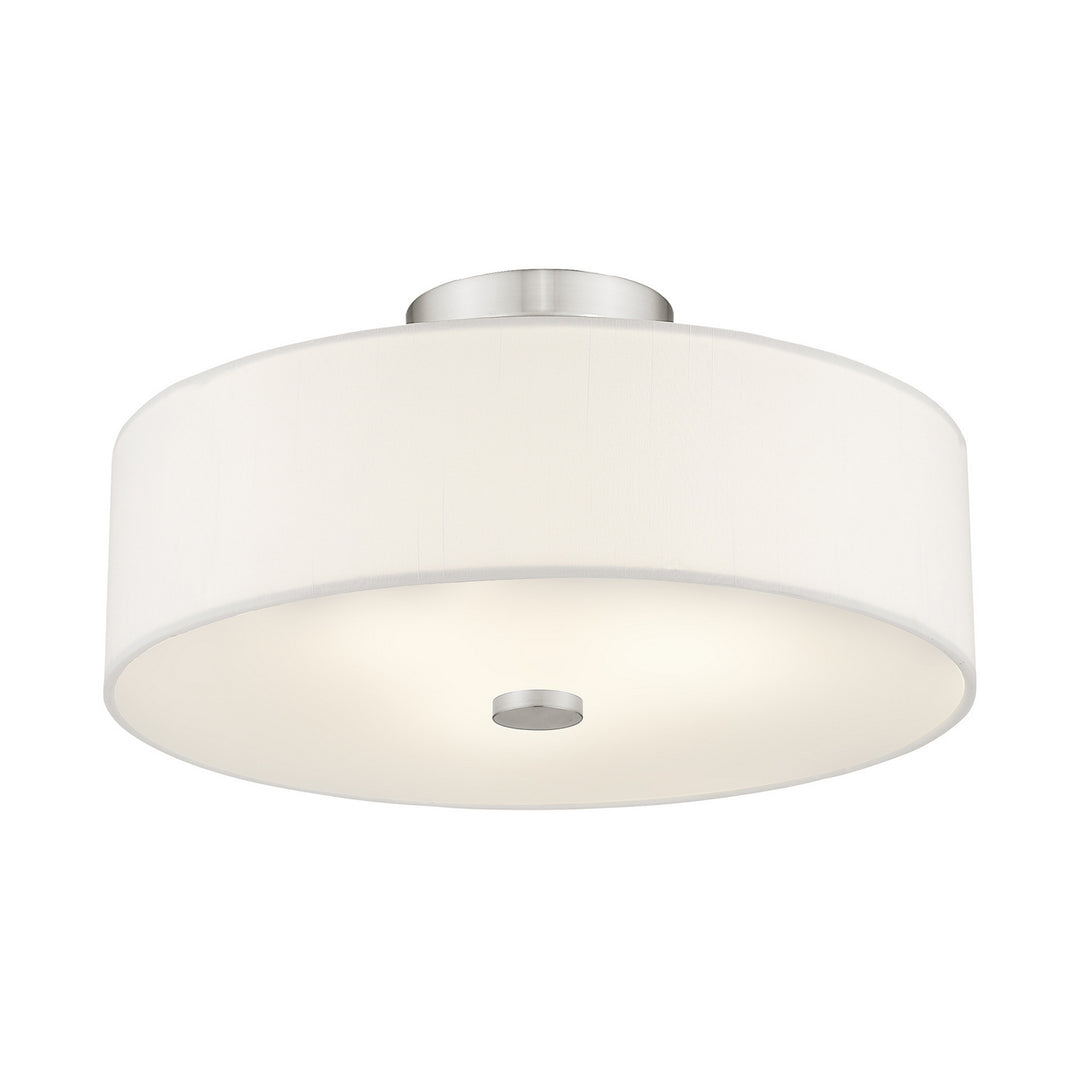 Livex Meridian 51054-91 Ceiling Light - Brushed Nickel