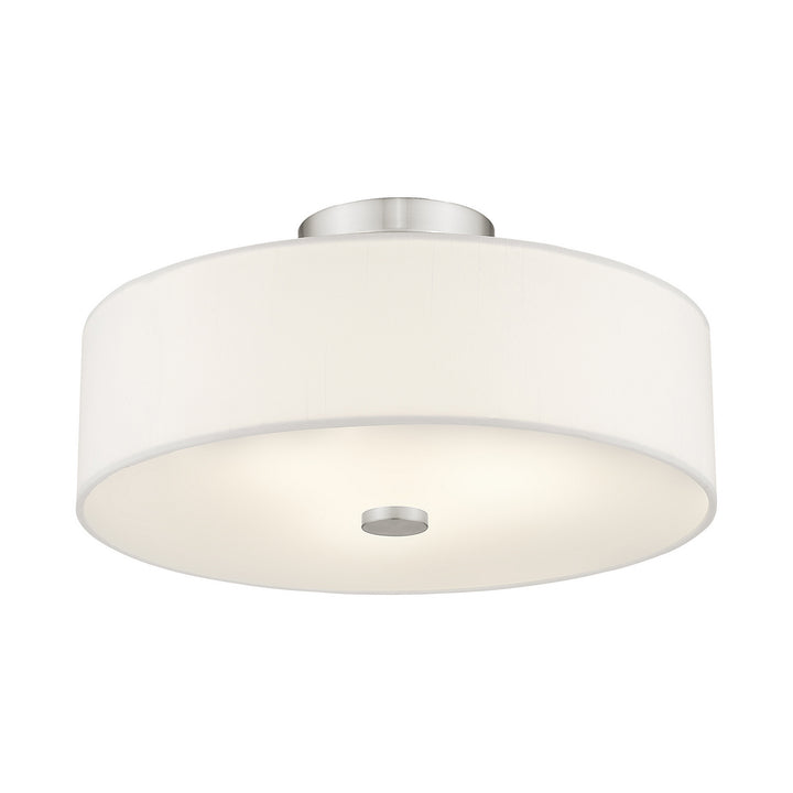 Livex Meridian 51054-91 Ceiling Light - Brushed Nickel