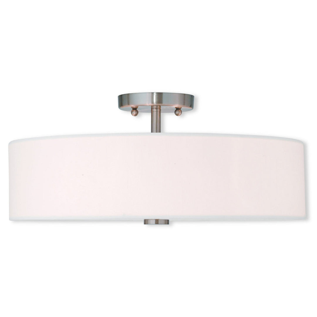 Livex Meridian 51055-91 Ceiling Light - Brushed Nickel