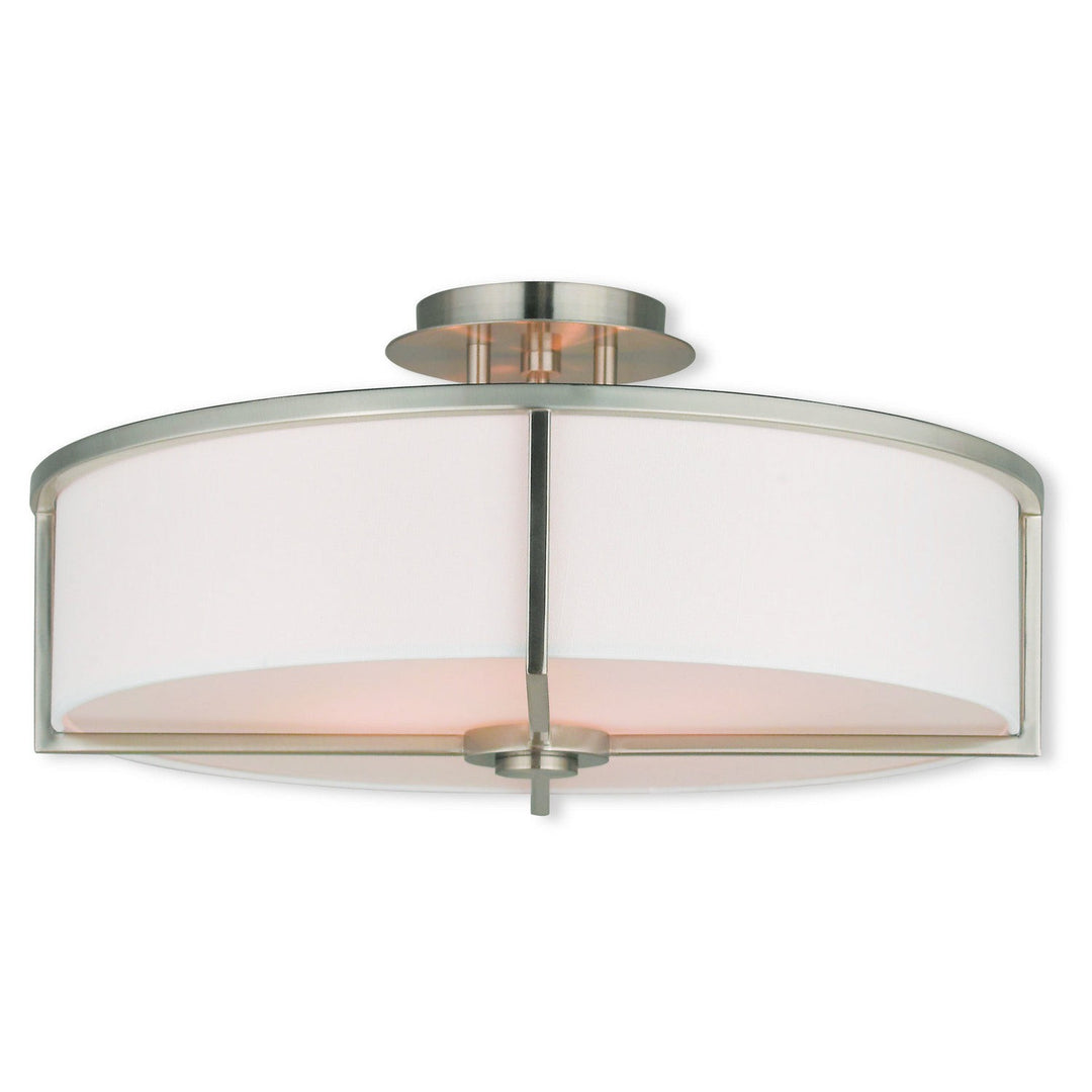 Livex Wesley 51075-91 Ceiling Light - Brushed Nickel