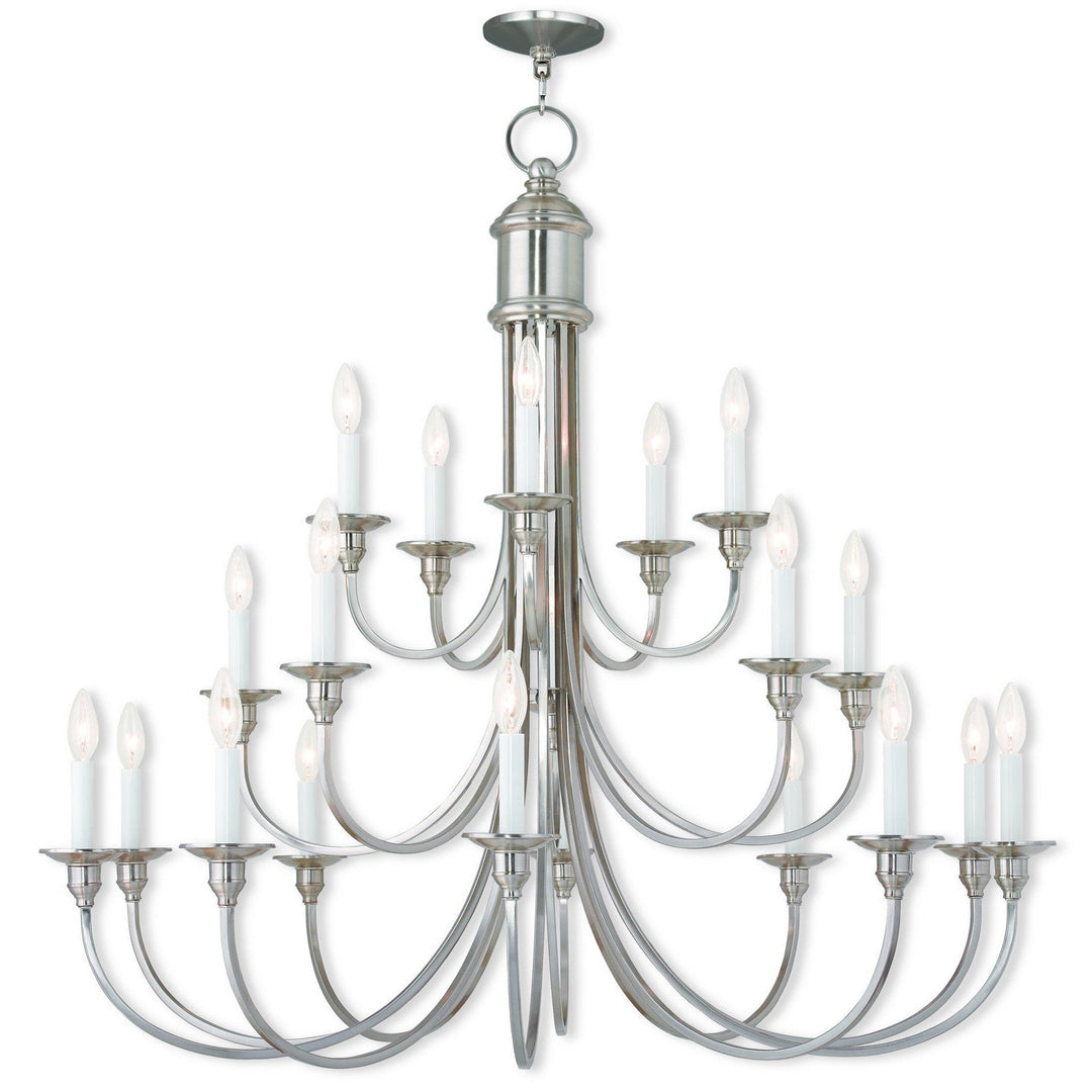 Livex Cranford 5140-91 Chandelier Light - Brushed Nickel