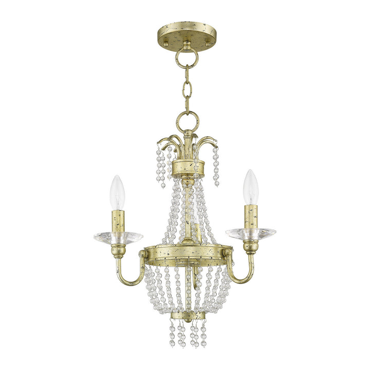 Livex Valentina 51843-28 Chandelier Light - Hand Applied Winter Gold