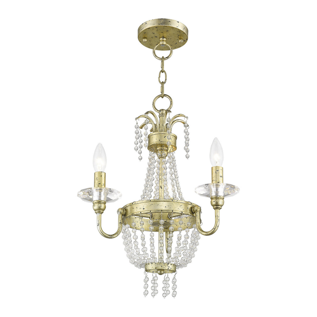 Livex Valentina 51843-28 Chandelier Light - Hand Applied Winter Gold