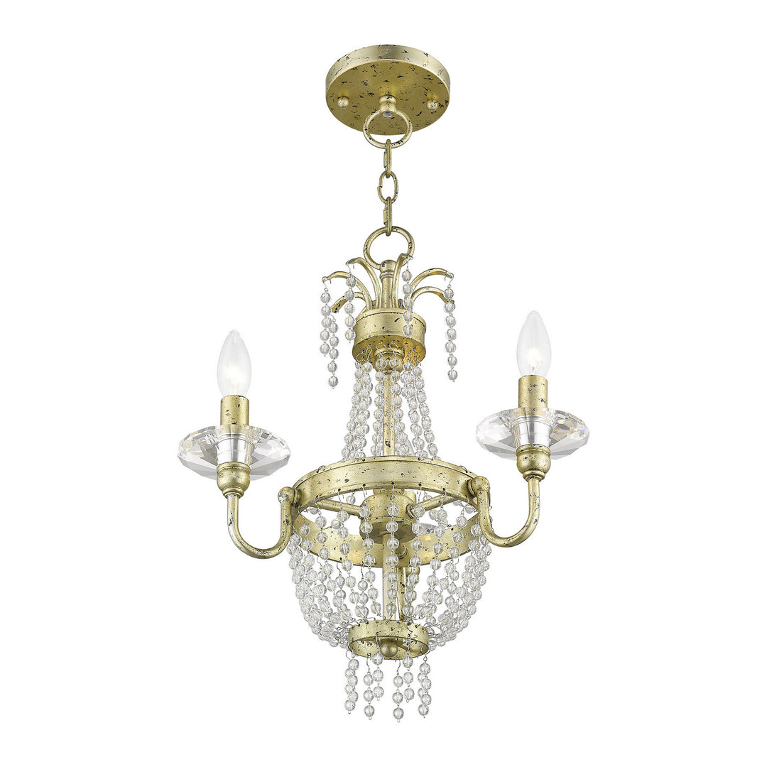 Livex Valentina 51843-28 Chandelier Light - Hand Applied Winter Gold