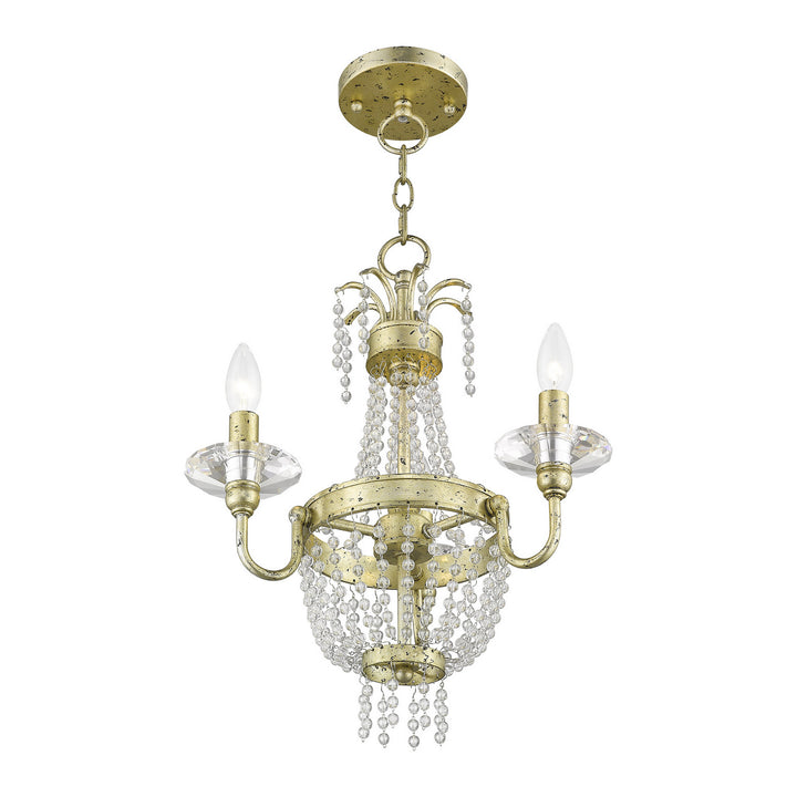 Livex Valentina 51843-28 Chandelier Light - Hand Applied Winter Gold