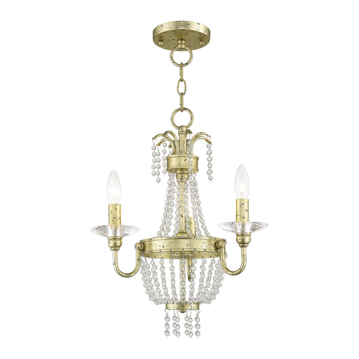 Livex Valentina 51843-28 Chandelier Light - Hand Applied Winter Gold