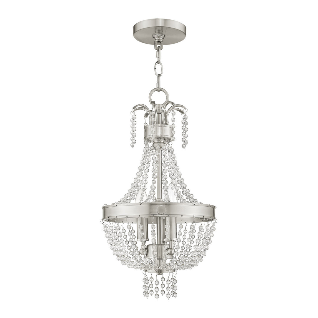 Livex Valentina 51853-91 Pendant Light - Brushed Nickel