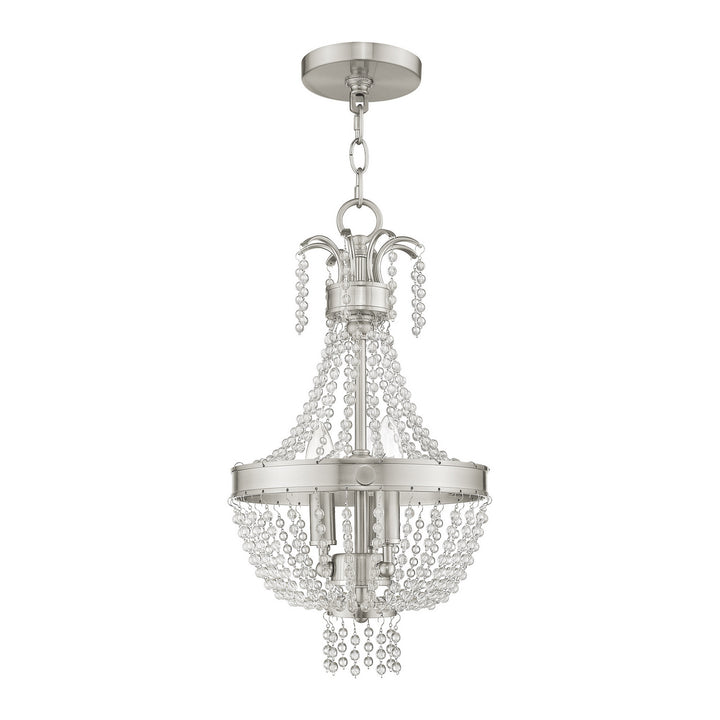 Livex Valentina 51853-91 Pendant Light - Brushed Nickel
