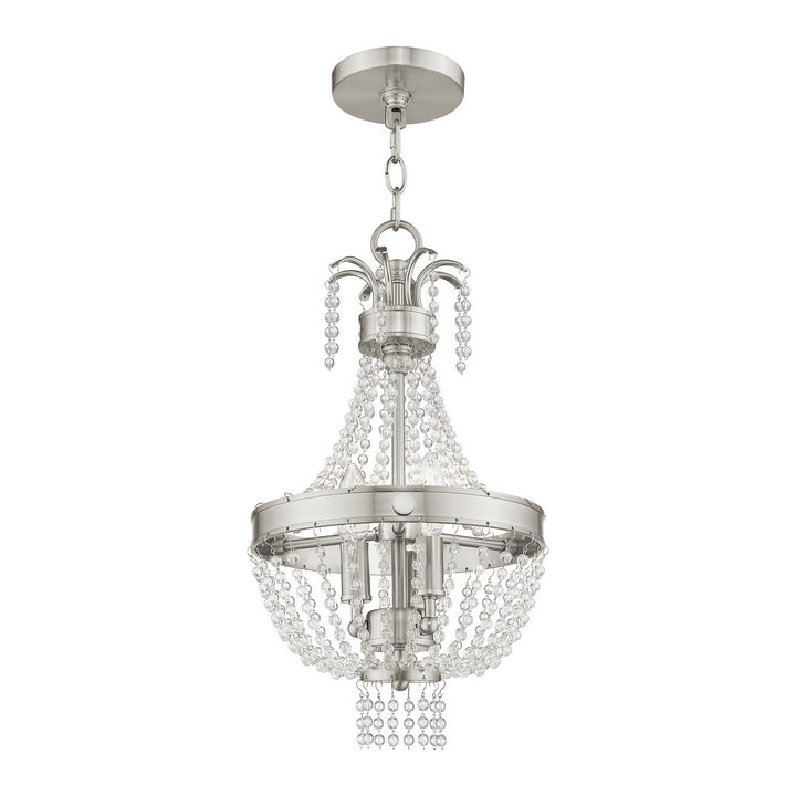 Livex Valentina 51853-91 Pendant Light - Brushed Nickel