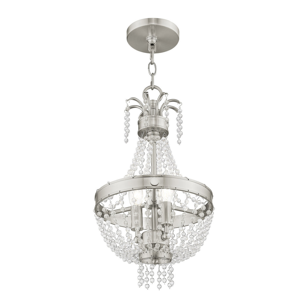 Livex Valentina 51853-91 Pendant Light - Brushed Nickel