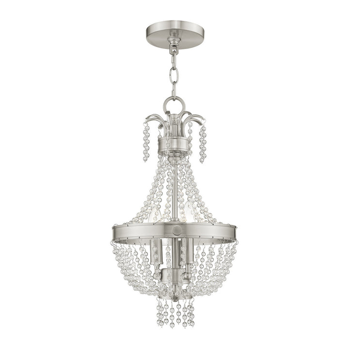 Livex Valentina 51853-91 Pendant Light - Brushed Nickel