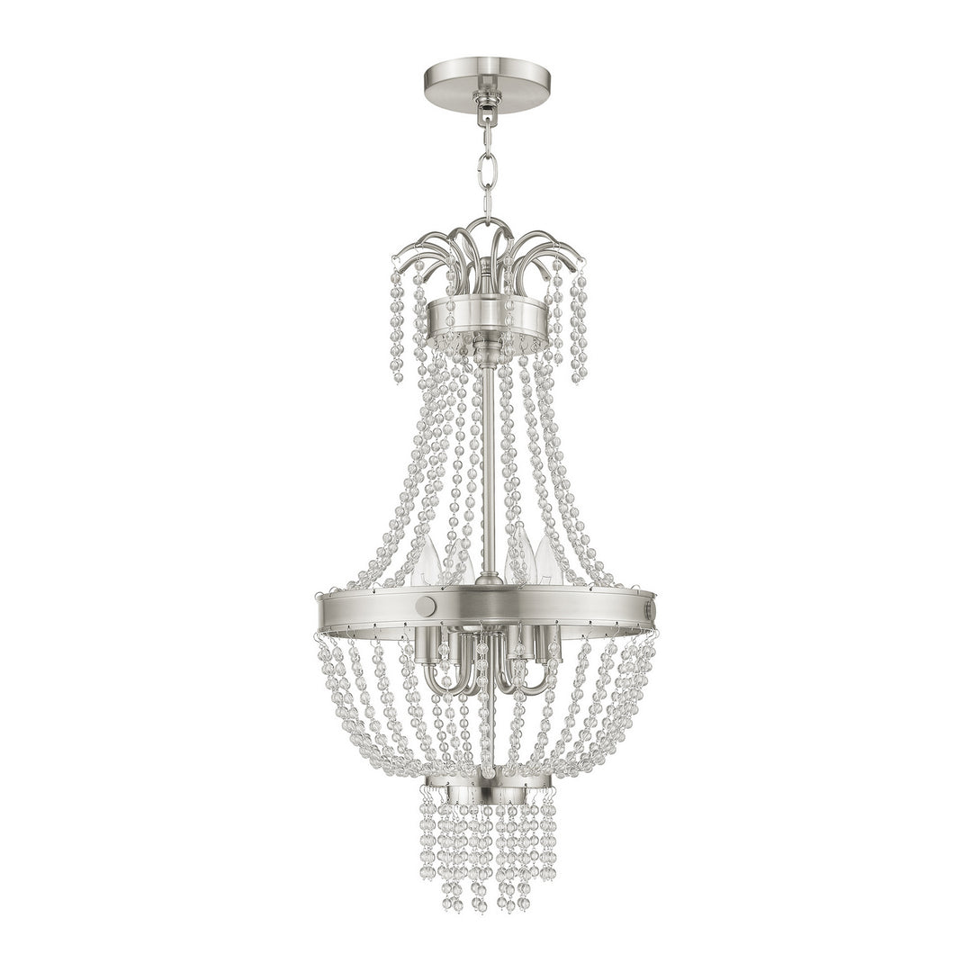 Livex Valentina 51854-91 Pendant Light - Brushed Nickel