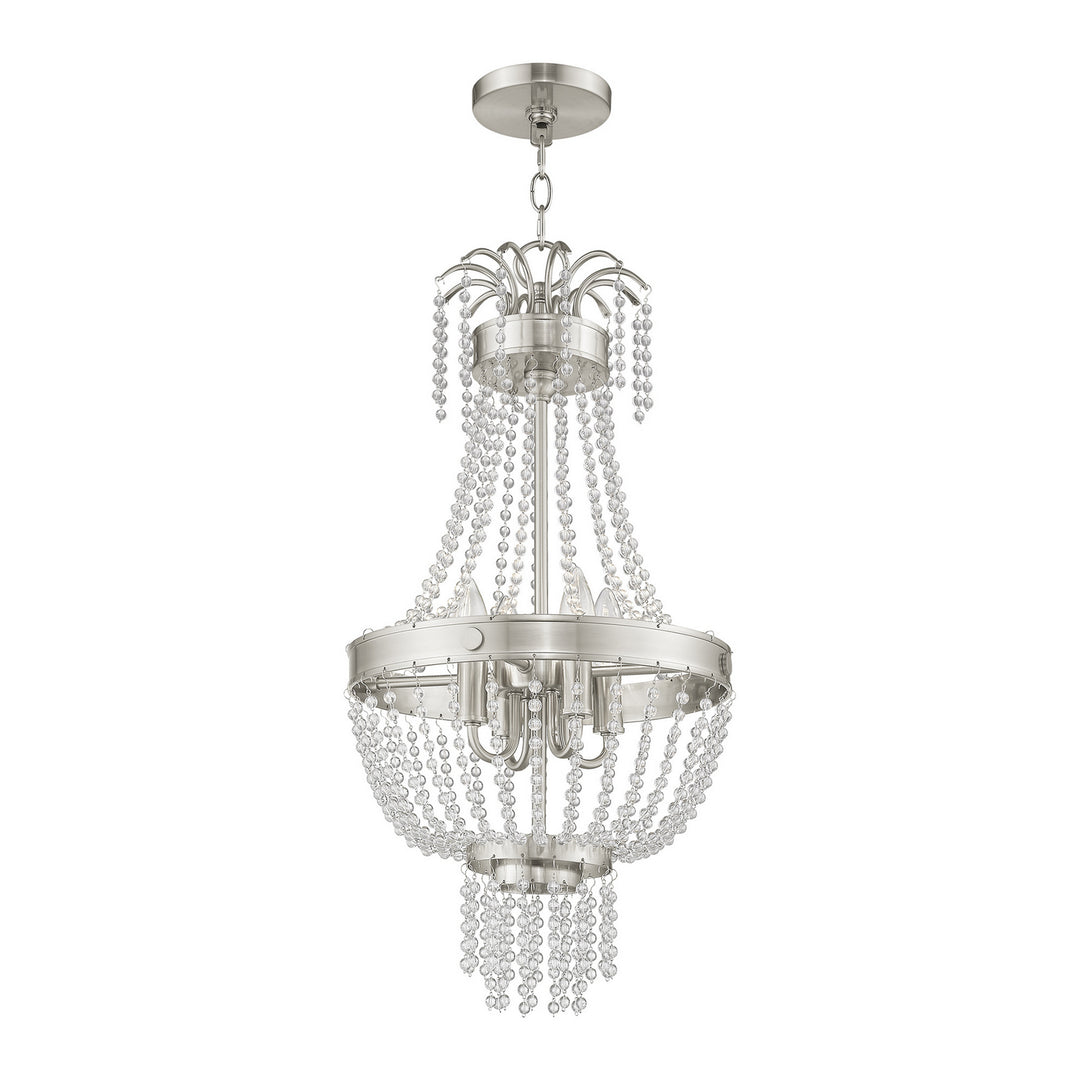 Livex Valentina 51854-91 Pendant Light - Brushed Nickel