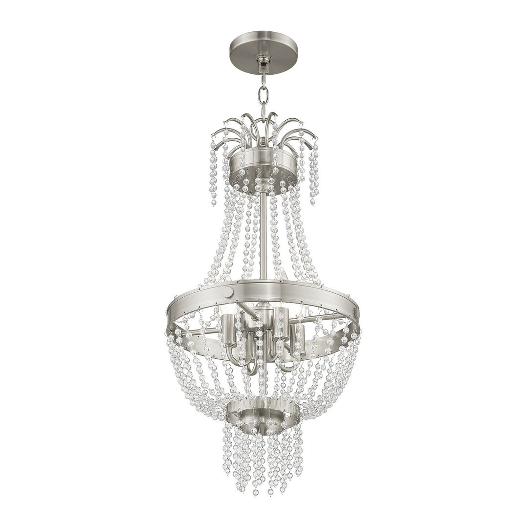 Livex Valentina 51854-91 Pendant Light - Brushed Nickel