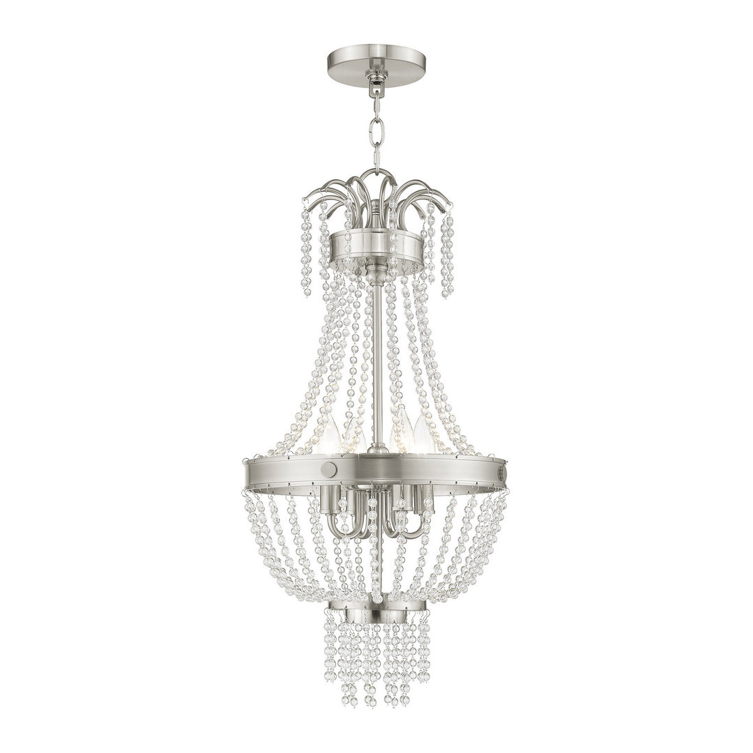Livex Valentina 51854-91 Pendant Light - Brushed Nickel