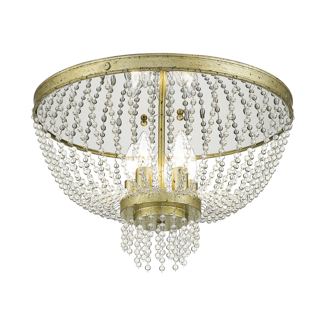 Livex Valentina 51866-28 Ceiling Light - Hand Applied Winter Gold