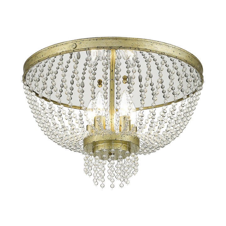 Livex Valentina 51866-28 Ceiling Light - Hand Applied Winter Gold