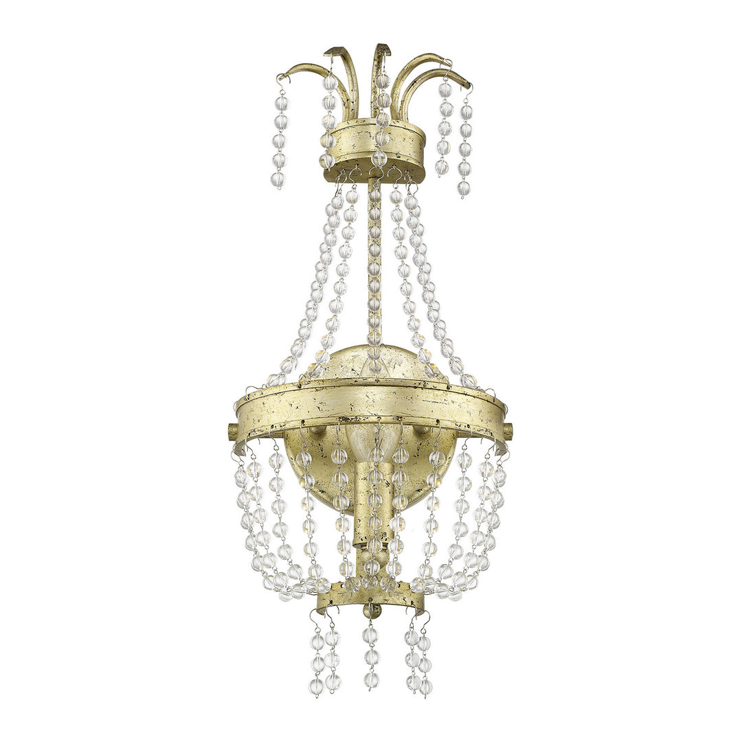 Livex Valentina 51872-28 Wall Sconce Light - Hand Applied Winter Gold
