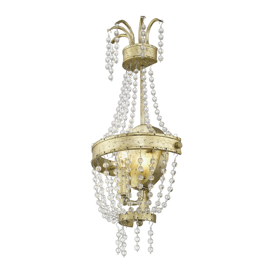 Livex Valentina 51872-28 Wall Sconce Light - Hand Applied Winter Gold