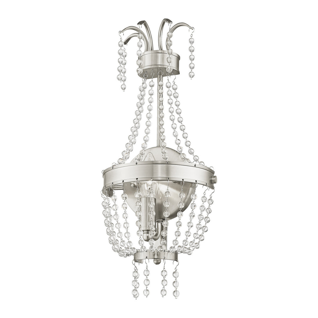 Livex Valentina 51872-91 Wall Sconce Light - Brushed Nickel