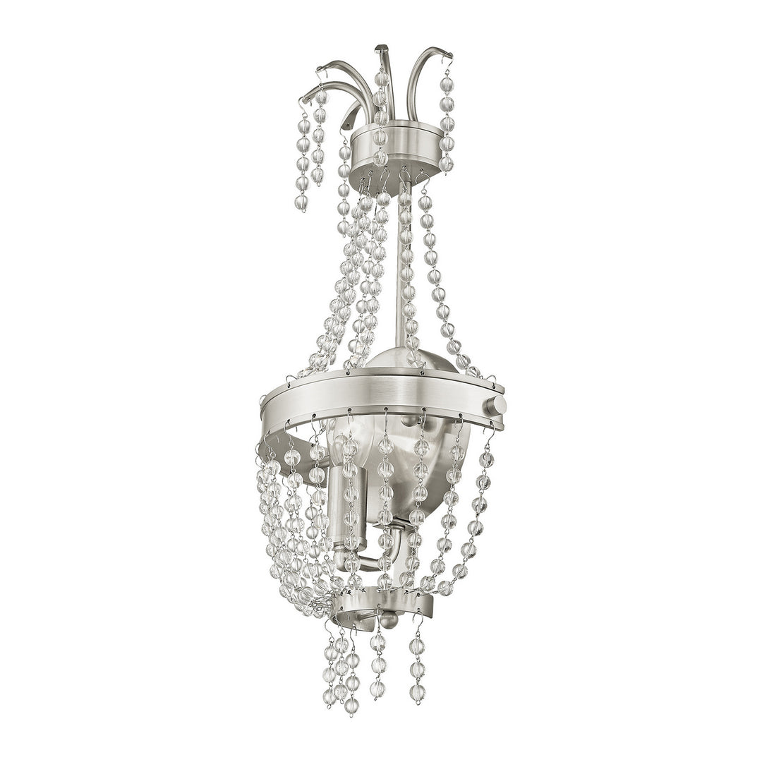 Livex Valentina 51872-91 Wall Sconce Light - Brushed Nickel