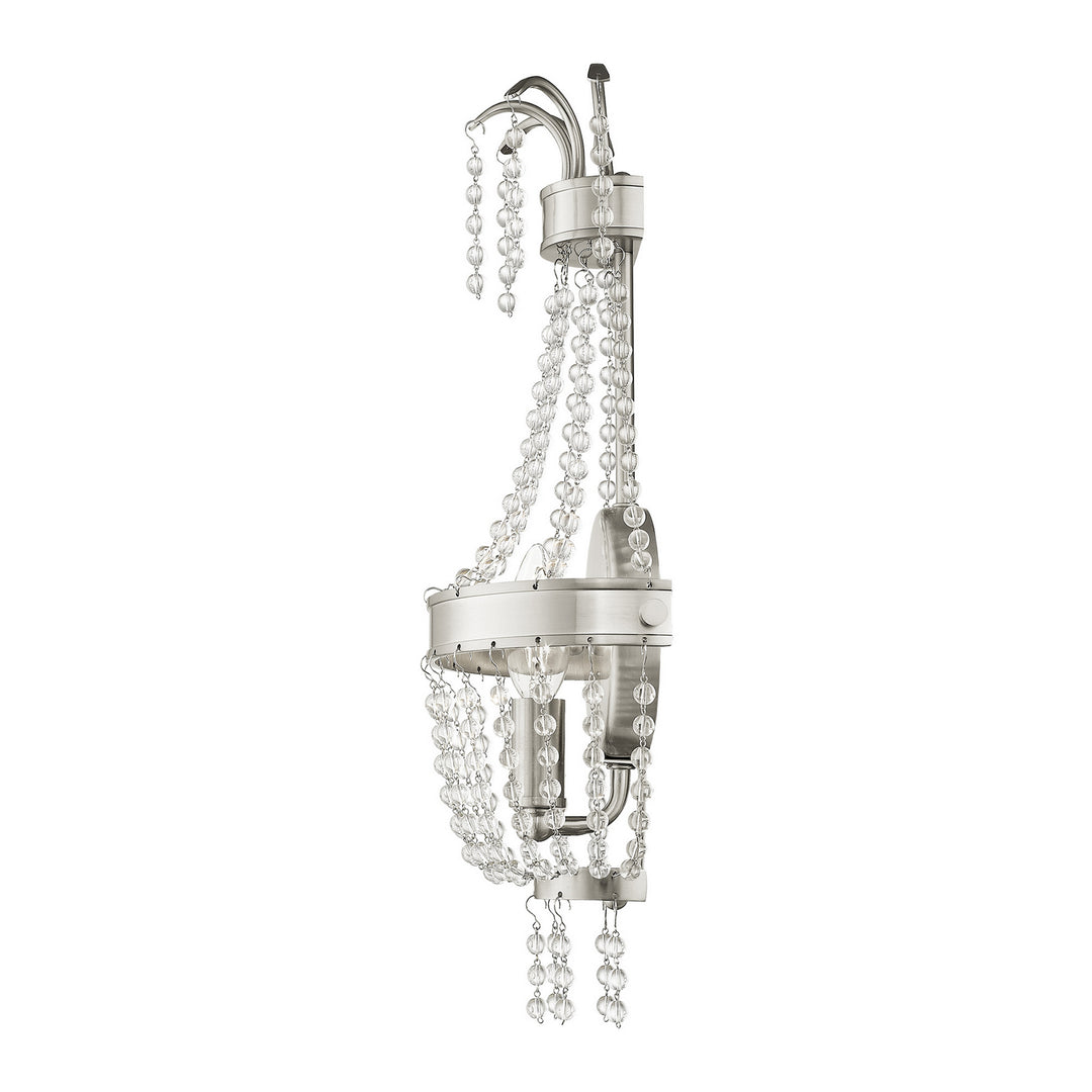 Livex Valentina 51872-91 Wall Sconce Light - Brushed Nickel