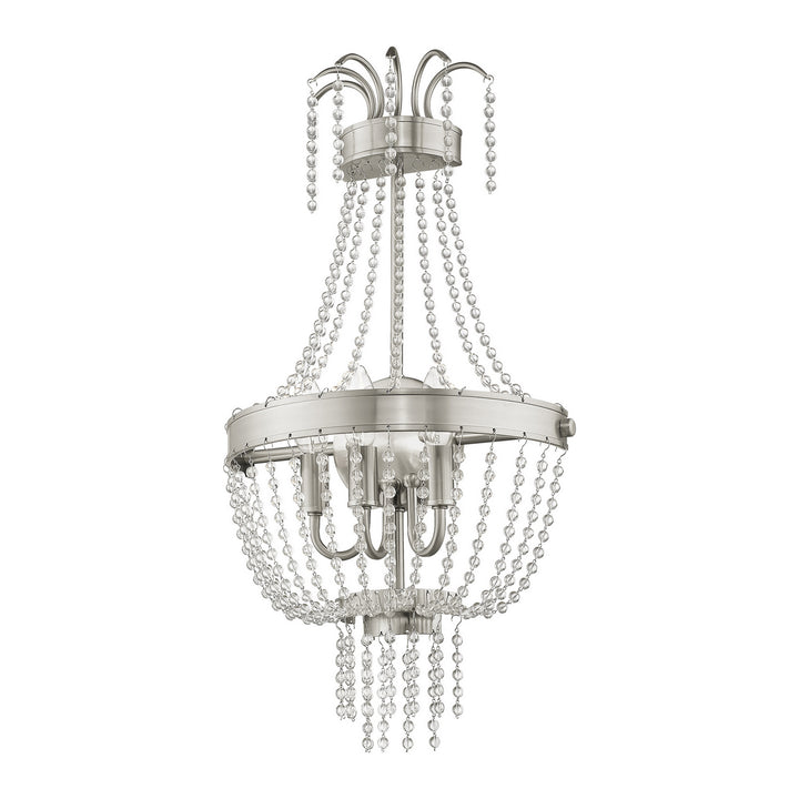 Livex Valentina 51874-91 Wall Sconce Light - Brushed Nickel