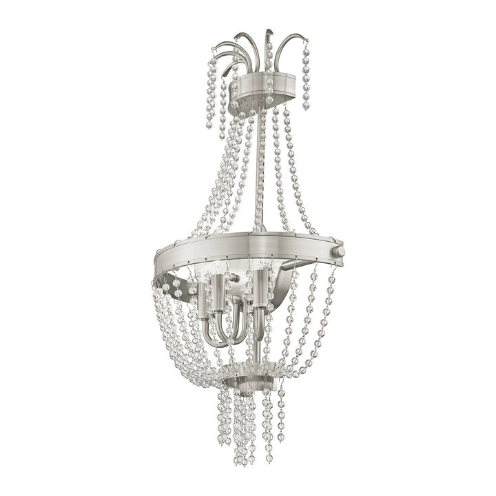 Livex Valentina 51874-91 Wall Sconce Light - Brushed Nickel