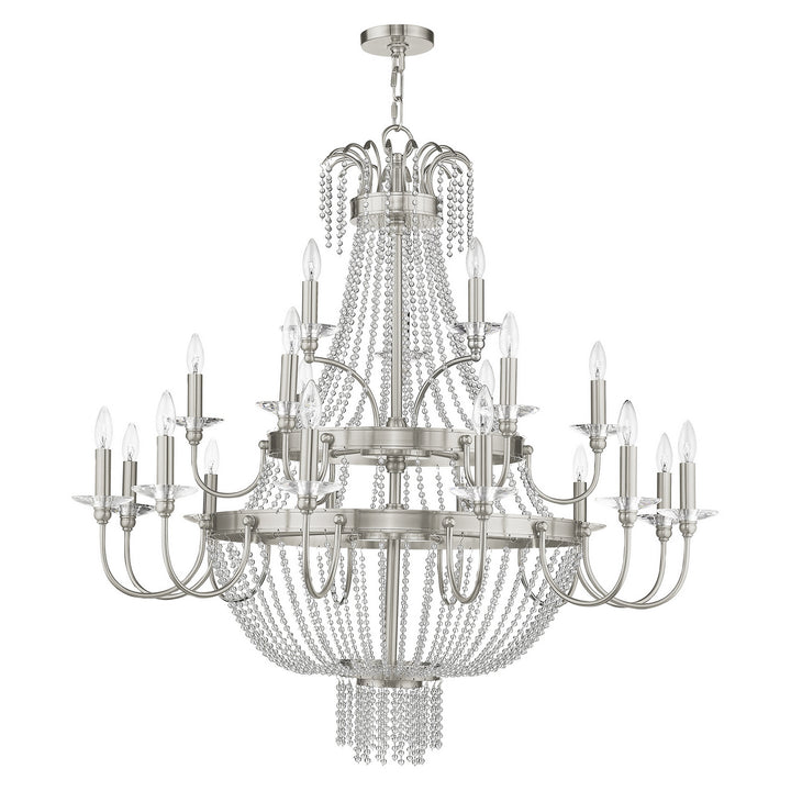 Livex Valentina 51877-91 Chandelier Light - Brushed Nickel