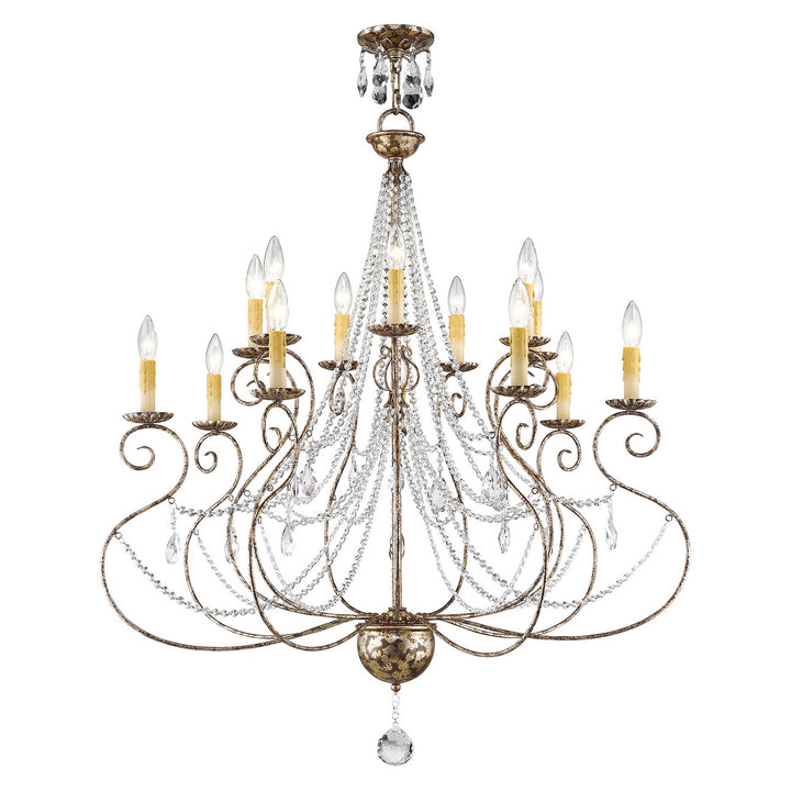 Livex Isabella 51910-36 Chandelier Light - Hand Applied European Bronze