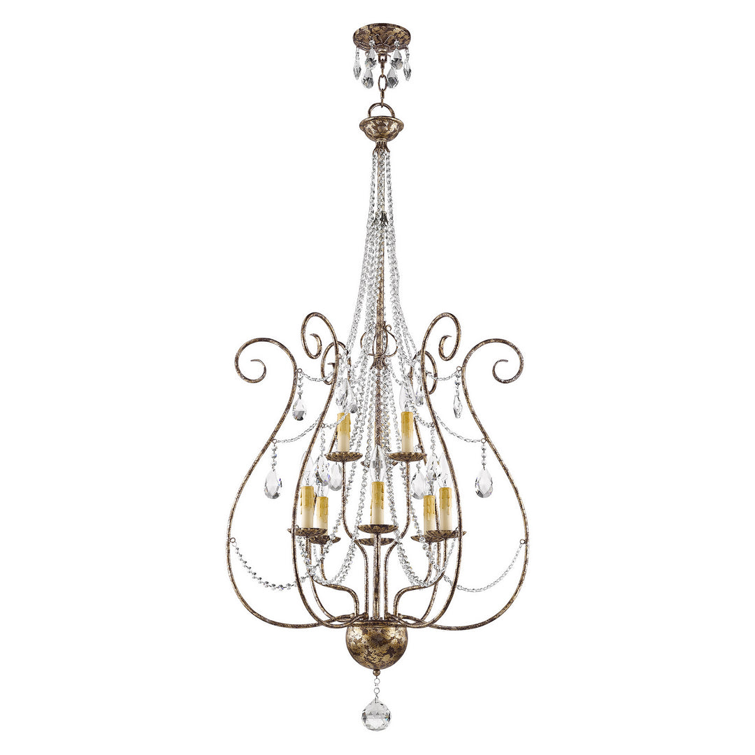 Livex Isabella 51911-36 Chandelier Light - Hand Applied European Bronze