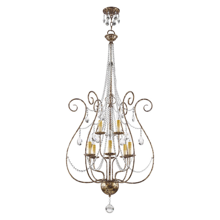 Livex Isabella 51911-36 Chandelier Light - Hand Applied European Bronze