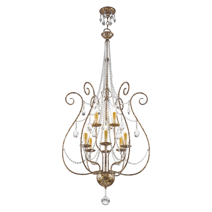 Livex Isabella 51911-36 Chandelier Light - Hand Applied European Bronze