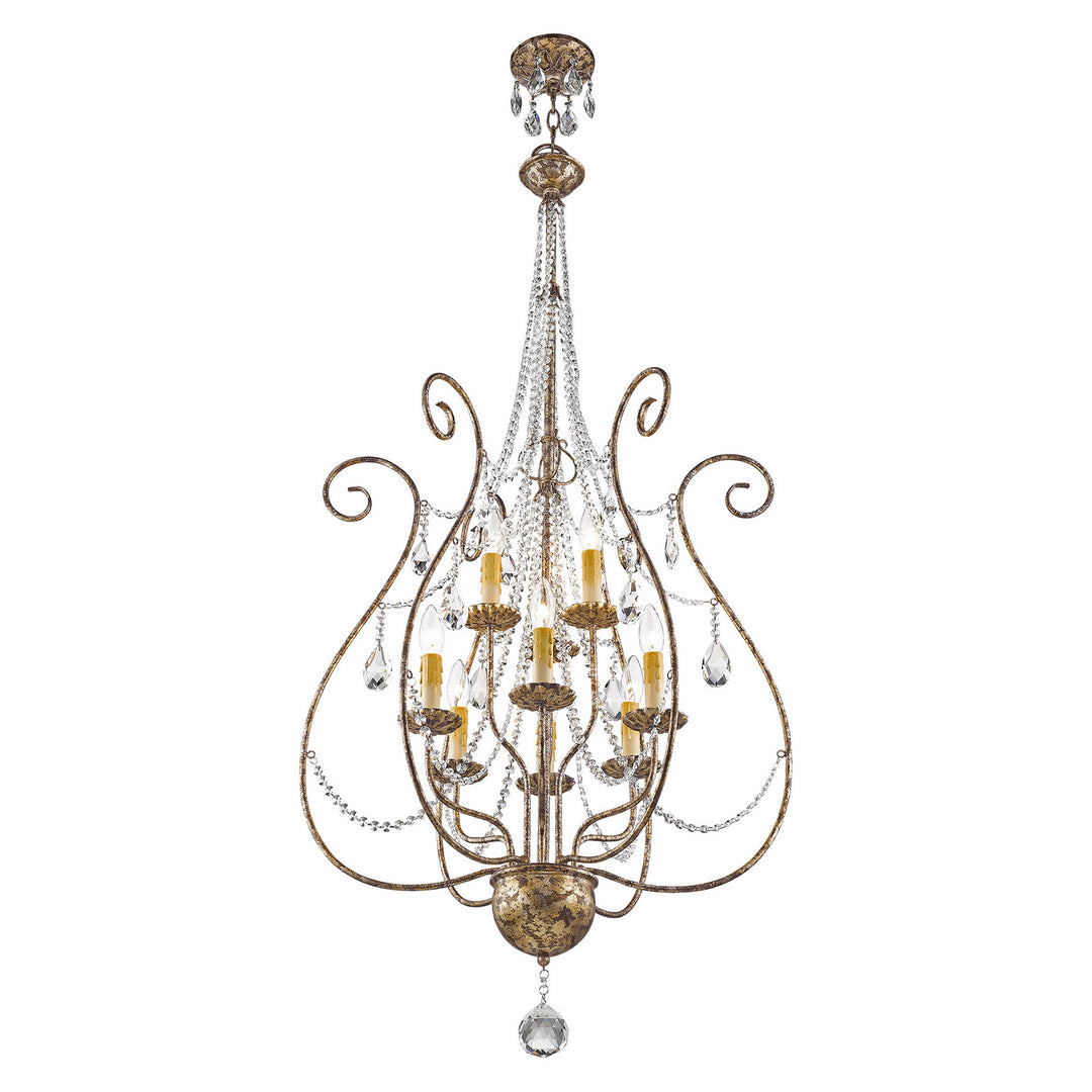 Livex Isabella 51911-36 Chandelier Light - Hand Applied European Bronze